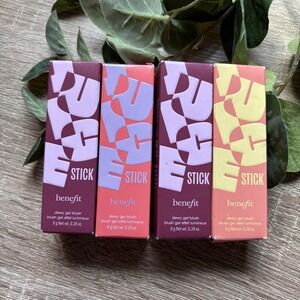LOT OF 4 Benefit Juice Stick Gel Blush Stick Shellie Jam Crystah Full Size New
